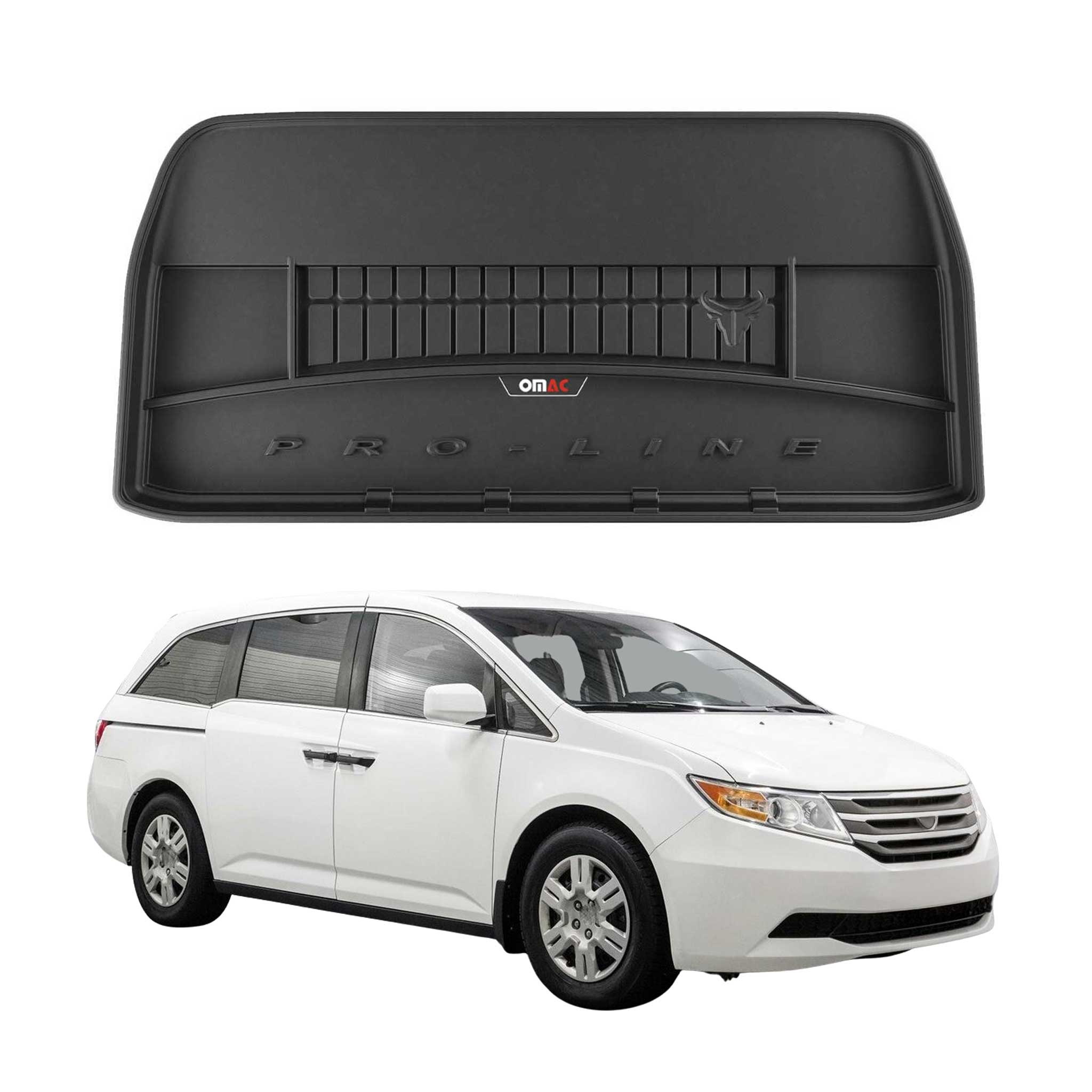 OMAC Premium Bandeja Maletero Alfombrilla para Honda Odyssey 2011-2017 Negro TPE