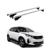 Menabo Barras de Techo Coche Baca para Peugeot 3008 2021-2025 Gris Aluminio 2Pza