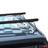 Rieles de Techo Coche para VW Caravelle T5 2003-2015 Negro Aluminio 2Pza