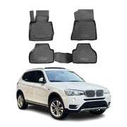 OMAC Alfombrillas De Coche para BMW X3 F25 2010-2017 Negro Goma TPE 4Pza