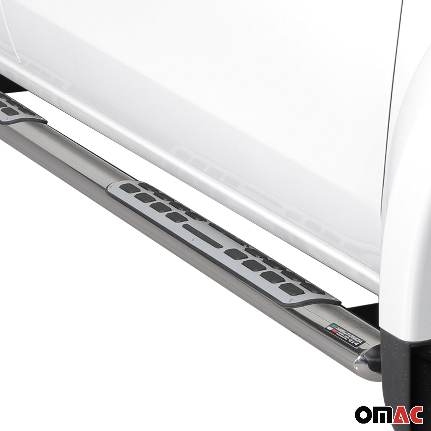 Estribos Barras Laterales para Mitsubishi L200 Club Cab 2015-2026 Plata Acero