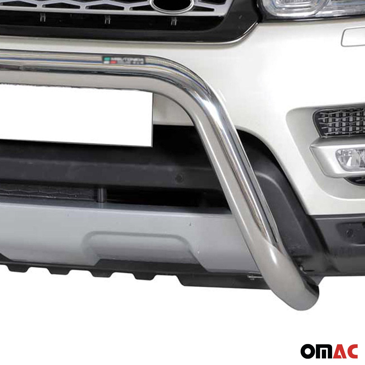 Bull Barra Frontal para Range Rover Sport 2014-2017 Plata Brillante Acero 1Pza