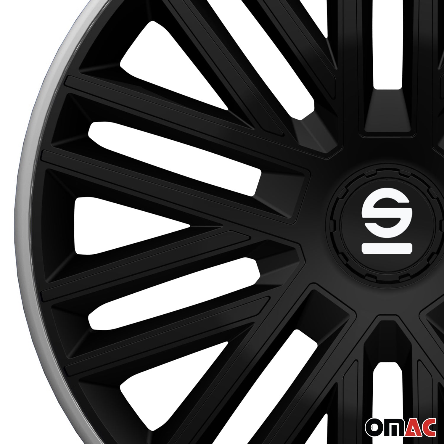 Sparco Tapacubos 16" pulgadas Universal Gris Negro ABS