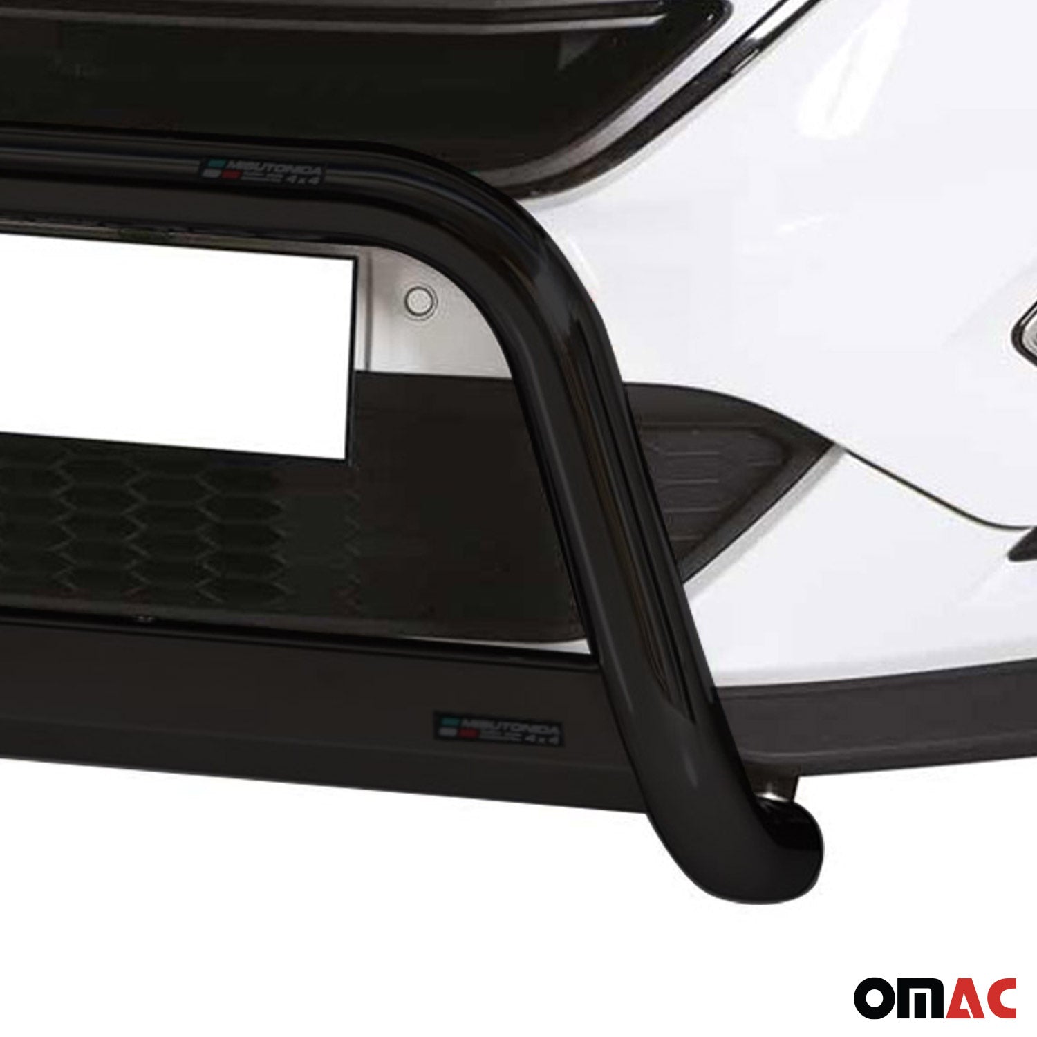 Bull Barra Frontal para Ford Edge 2014-2018 Negro Brillante Acero
