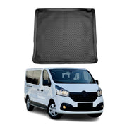 OMAC Bandeja Maletero Alfombrilla para Renault Trafic 2014-2021 Negro Goma