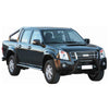 Bull Barra Frontal para Isuzu D-Max 2006-2012 Negro Brillante Acero 1Pza
