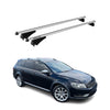 Menabo Barras de Techo Coche Baca para VW Passat B7 Alltrack 2012-2014 Gris Alu
