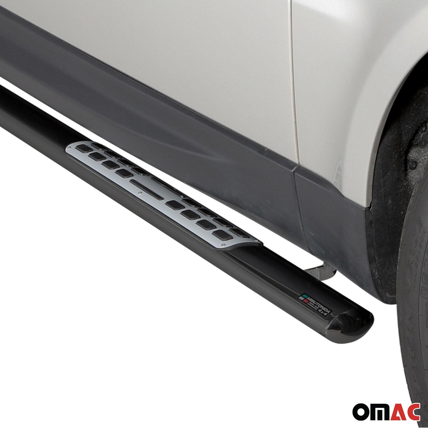 Par de Estribos Barras Laterales para Range Rover Sport 2014-2017 Negro Acero