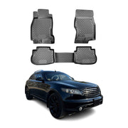 OMAC Alfombrillas De Coche para Infiniti FX35 2003-2009 Negro Goma TPE 4Pza