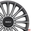 Sparco Treviso Tapacubos 14 Pulgadas Universal Plata ABS Plástico