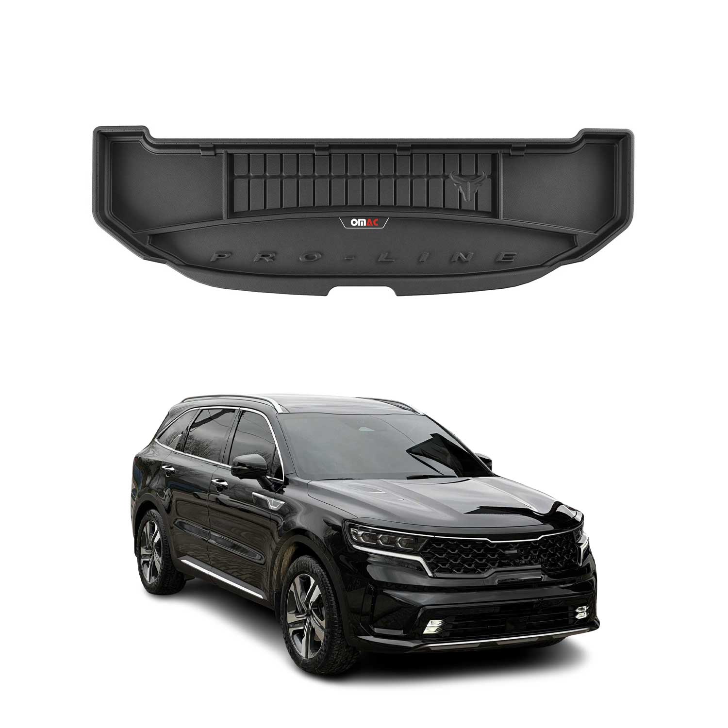 OMAC Premium Bandeja Maletero Alfombrilla para Kia Sorento Hybrid 2020-2024 TPE