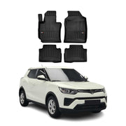 OMAC Premium Alfombrillas De Coche para Ssangyong Tivoli 2015-2023 TPE Goma 3x