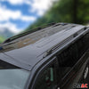 Rieles & Barras de Techo para Renault Trafic Opel Vivaro 2014-24 Largo Negro Alu