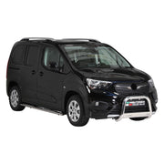 Par de Estribos Barras Laterales para Opel Combo 2018-2025 Corto Plata Acero 2x