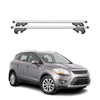 Menabo Barras de Techo Coche Barra para Ford Kuga 2008-2012 Gris Aluminio 2Pza