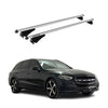 Menabo Barras de Techo Coche Baca para Mercedes C Class S206 2021-2025 Gris Alu