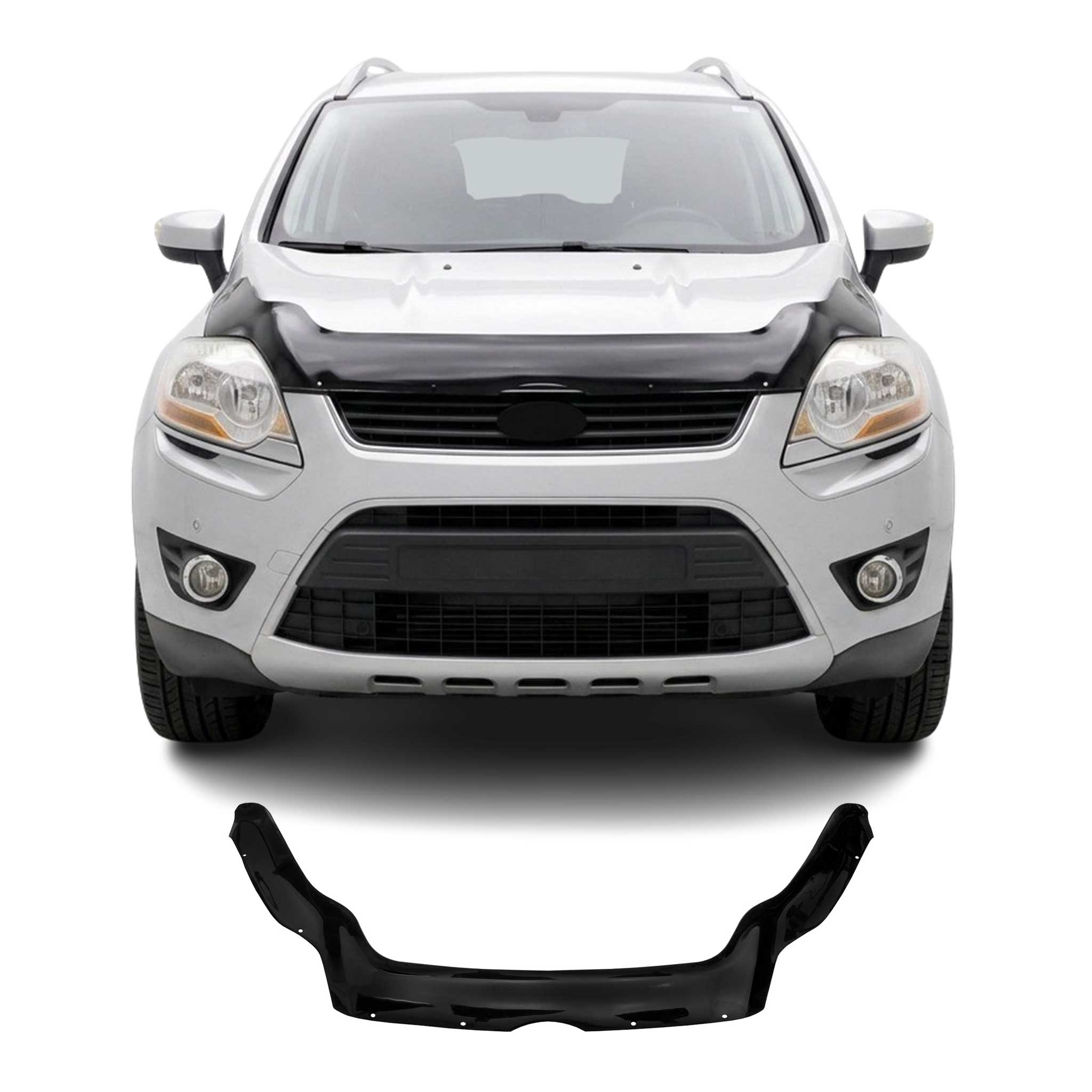 Deflector de Capó para Ford Kuga I 2008-2012 Oscuro Brillante Acrílico