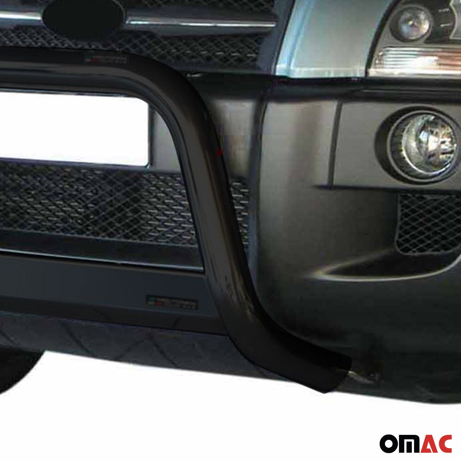 Bull Barra Frontal para Hyundai Tucson 2004-2009 Negro Brillante Acero 1Pza