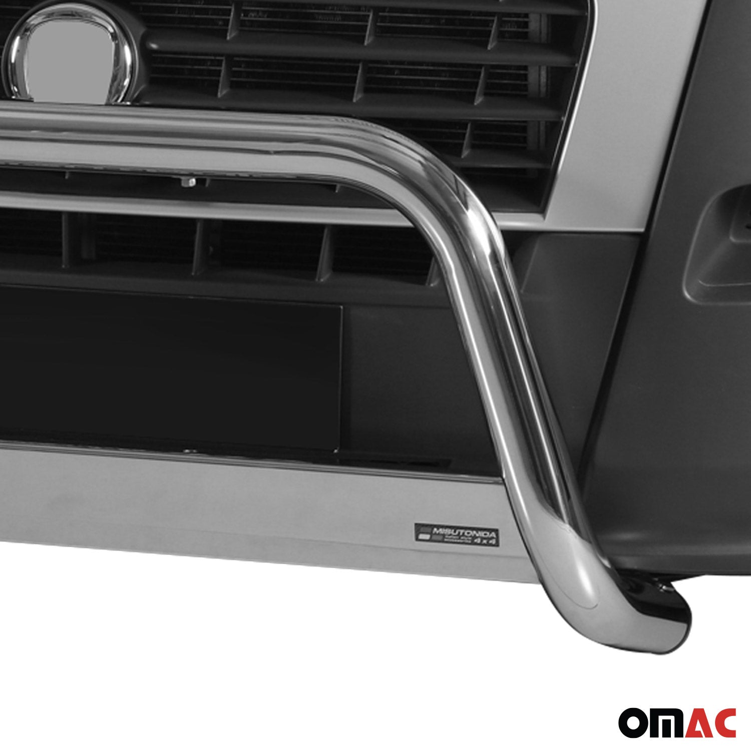 Bull Barra Frontal para Fiat Ducato 2006-2013 Plata Brillante Acero 1Pza