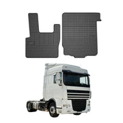 OMAC Alfombrillas De Coche para DAF XF 95 105 1997-2025 Negro Goma 2Pza