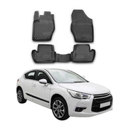 OMAC Alfombrillas De Coche para Citroen DS4 2011-2018 Negro Goma TPE 4Pza