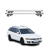 Menabo Barras de Techo Baca para Mitsubishi Galant Familiar 1996-2003 Gris Alu