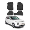 OMAC Alfombrillas De Coche para Kia Soul 2019-2025 Negro Goma TPE 4Pza