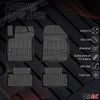 OMAC Premium Alfombrillas De Coche para Hyundai i30 2017-2020 Negro TPE Goma 4x