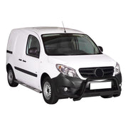 Bull Barra Frontal para Mercedes Citan 2012-2020 Negro Brillante Acero 1Pza