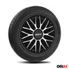 Sparco Roma Tapacubos 14 Pulgadas Universal Negro Plata ABS Plástico
