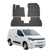 OMAC Alfombrillas De Coche para Citroen Berlingo 2018-2025 Negro Goma 4Pza