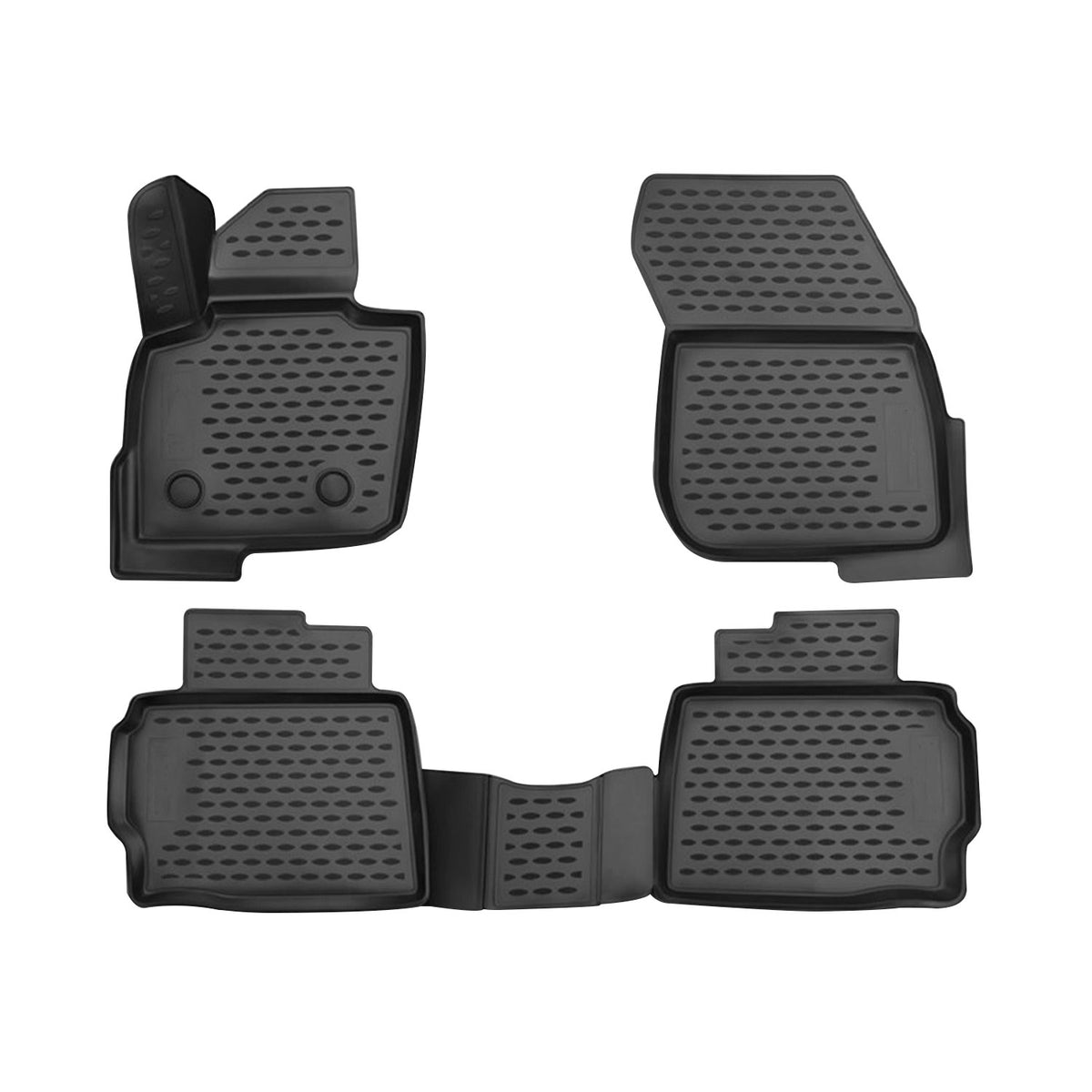 OMAC Alfombrillas De Coche para Ford Mondeo 5 2014-2024 Negro Goma TPE 4Pza