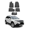 OMAC Alfombrillas De Coche para Chevrolet Captiva 2006-2017 7asientos TPE 5x