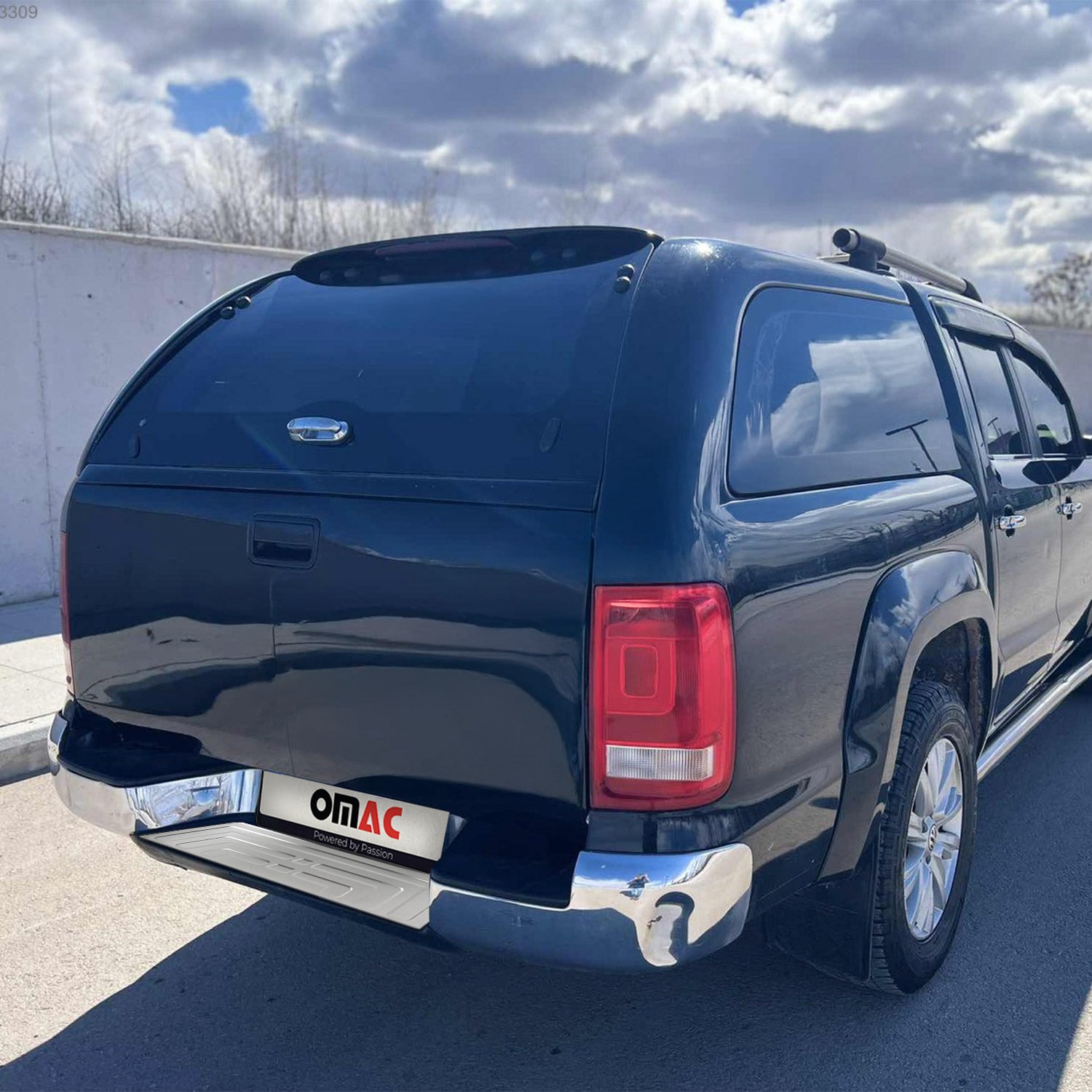 Protector de Parachoques Trasero para VW Amarok 2010-2020 Acero cepillado