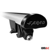 Barras Techo Coche Aluminio Universal Gris Alu 2Pza