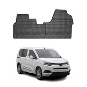 OMAC Alfombrillas De Coche para Toyota Proace 2016-2026 Negro Goma 2Pza