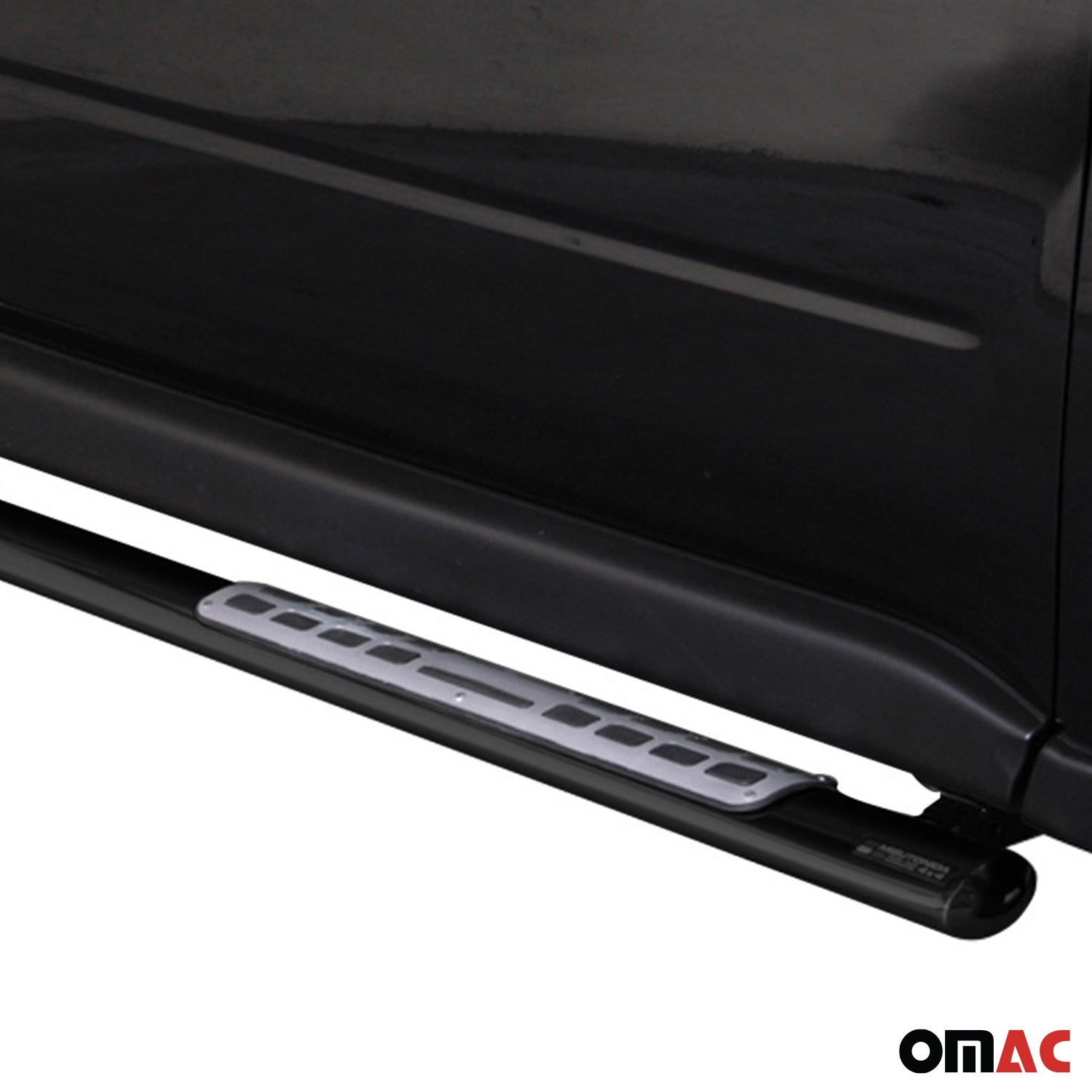 Par de Estribos Barras Laterales para Nissan X-Trail 2011-2014 Negro Acero
