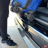 Protector de Parachoques Trasero para Fiat 500X 2014-2025 Oscuro Brillante Acero