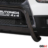 Bull Barra Frontal para Mitsubishi ASX 2010-2012 Negro Brillante Acero 1Pza