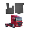 OMAC Alfombrillas De Coche para DAF CF 65/75/85 2002-2025 Negro Goma 2Pza