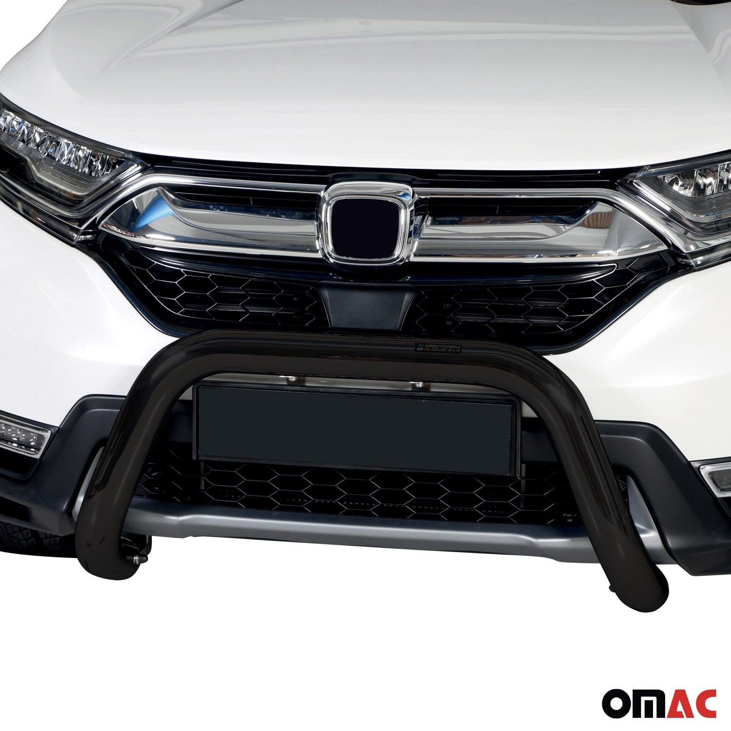 Bull Barra Frontal para Honda CR-V VH 2019-2025 Negro Brillante Acero