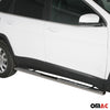 Par de Estribos Barras Laterales para Jeep Cherokee 2013-2018 Plata Acero 2x
