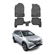 OMAC Alfombrillas De Coche para Toyota Rush 2018-2025 RHD Negro Goma TPE 4Pza