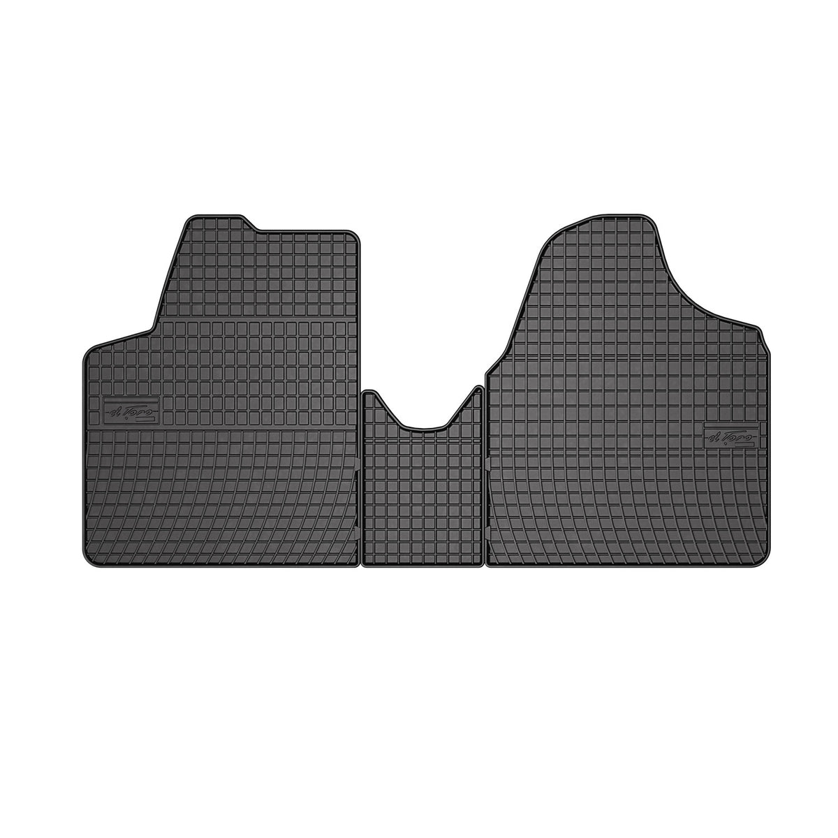 OMAC Alfombrillas De Coche para Peugeot Expert 2006-2016 1.línea Negro TPE 3Pza