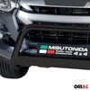 Bull Barra Frontal para Isuzu D-Max 2020-2025 Negro Brillante Acero 1Pza