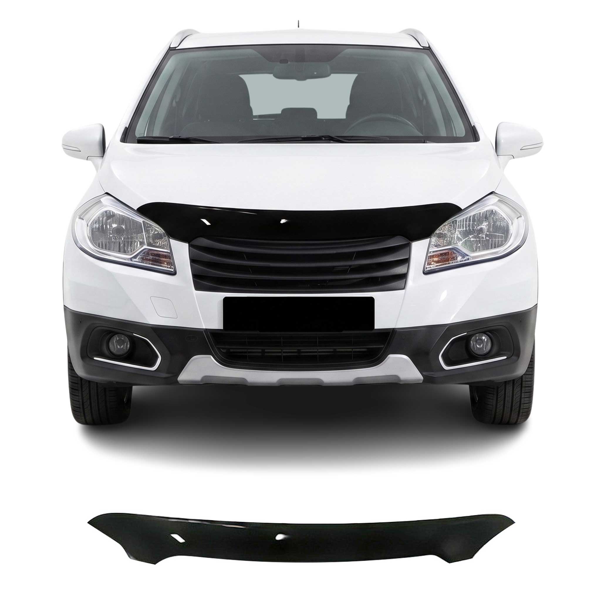 Deflector de Capó para Suzuki SX4 2013-2017 Oscuro Brillante Acrílico