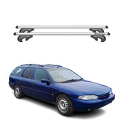 Menabo Barras de Techo Baca para Ford Mondeo Wagon 1993-2000 Gris Aluminio 2Pza