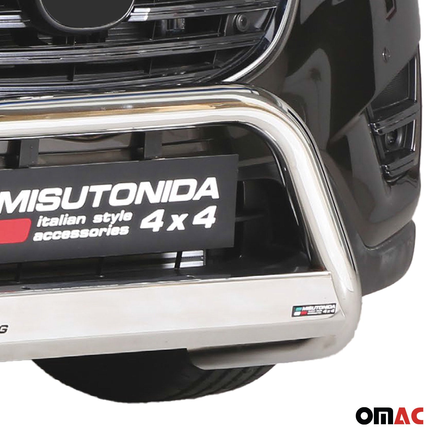 Bull Barra Frontal para Mazda CX-5 2015-2016 Plata Brillante Acero 1Pza