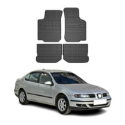 OMAC Alfombrillas De Coche para Seat Toledo 1998-2004 Negro Goma 4Pza