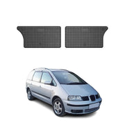 OMAC Alfombrillas De Coche para Seat Alhambra 1995-2010 Negro Goma TPE 2Pza